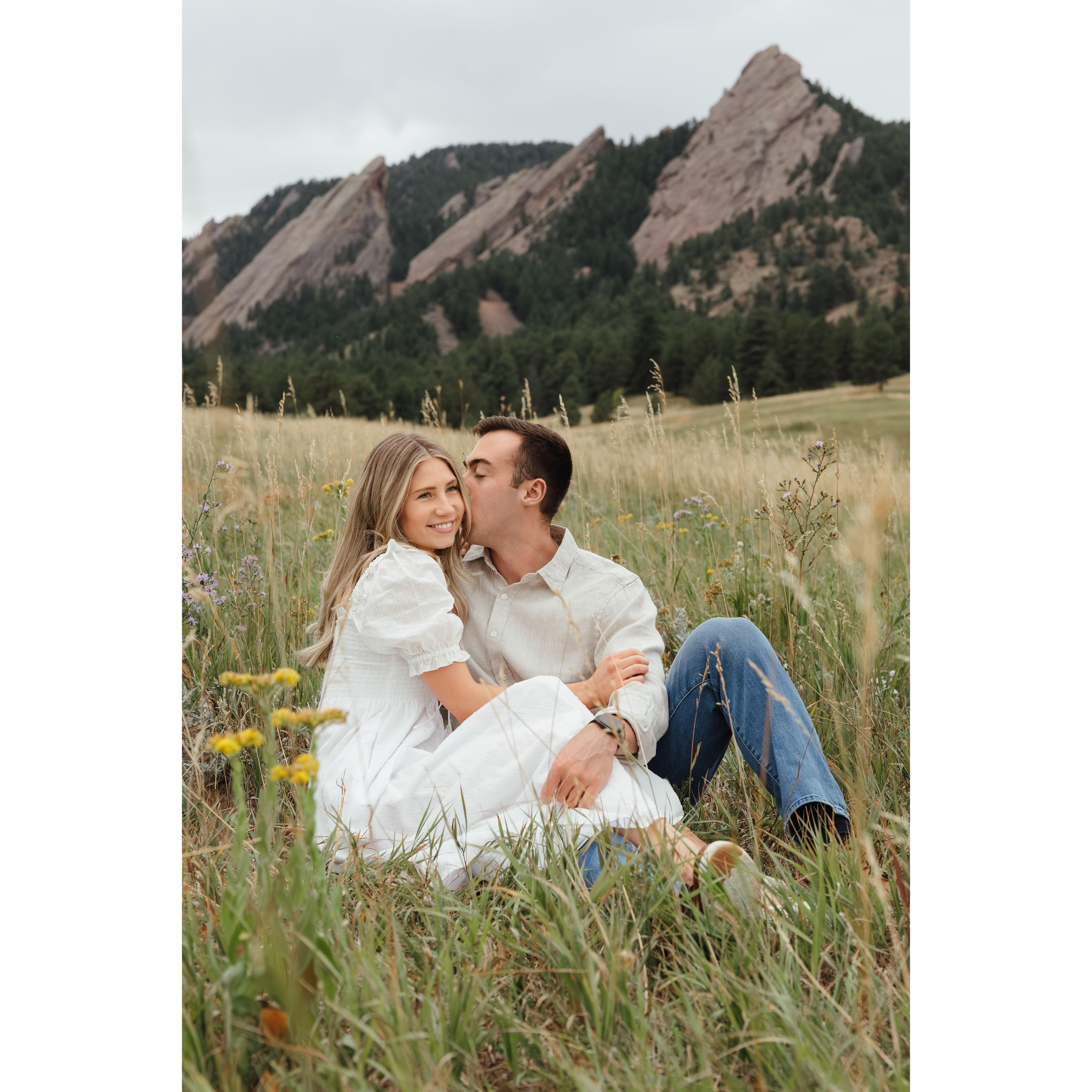 Our engagement pictures in Boulder, CO