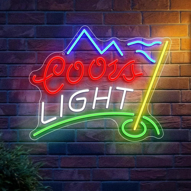 Golf Neon Sign for Wall Decor Led Business Signs Suitable for Man Cave Crs Light Bar Pub Creative Neon Lights Signs with USB Powered for Coors Light Golf Club Backdrop Lights Wall Hanging Decor ﻿