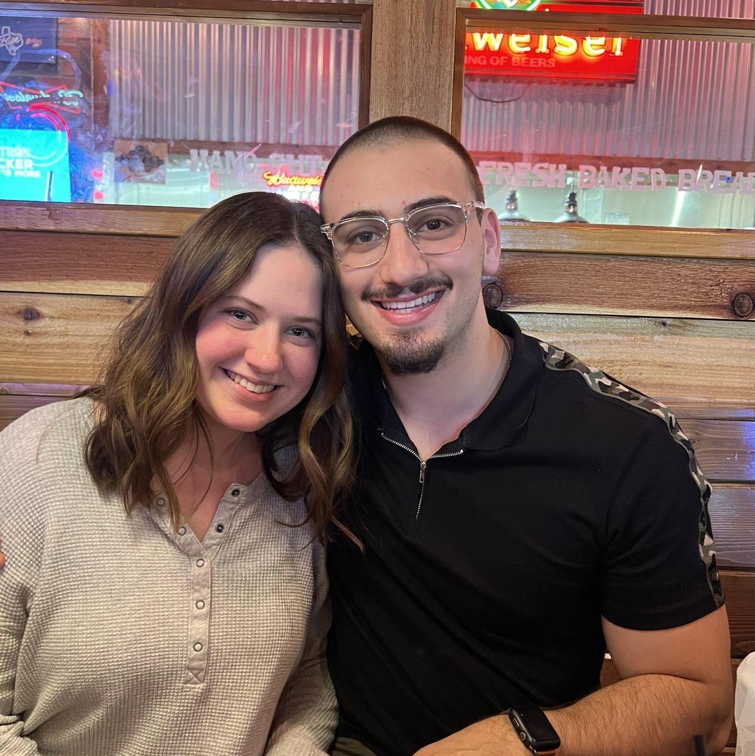 This was taken on Vince's 22nd birthday, the day after he asked Abby to be his girlfriend.