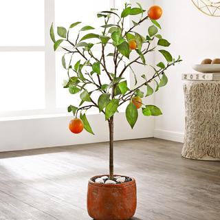 Faux Orange Potted Tree