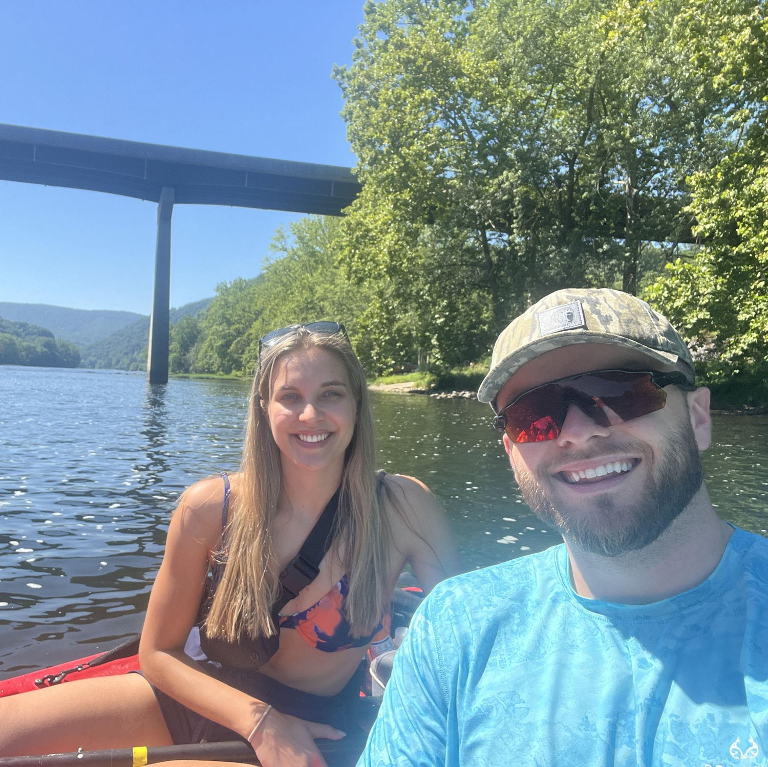 Before Zach proposed we spent the day outside, kayaking down the river.