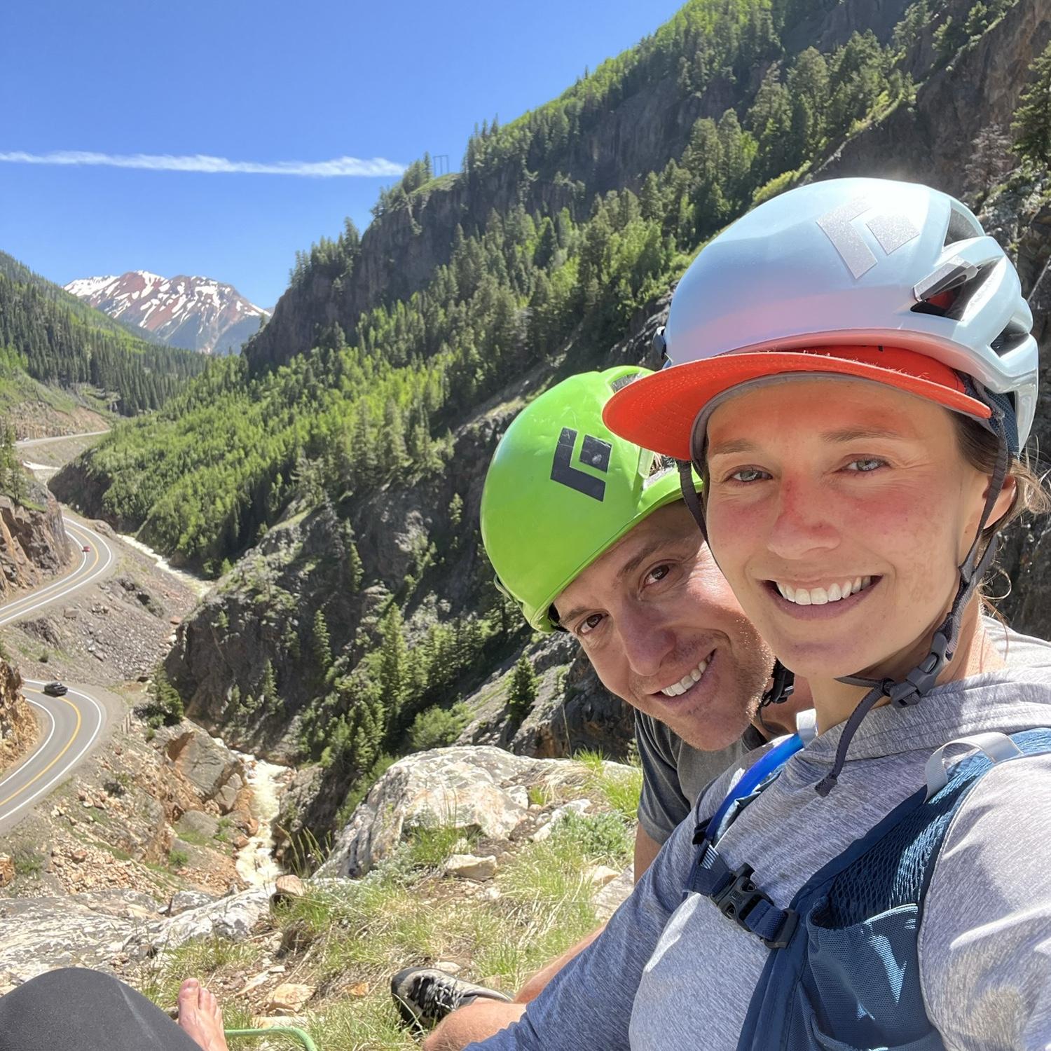 Climbing in Ouray