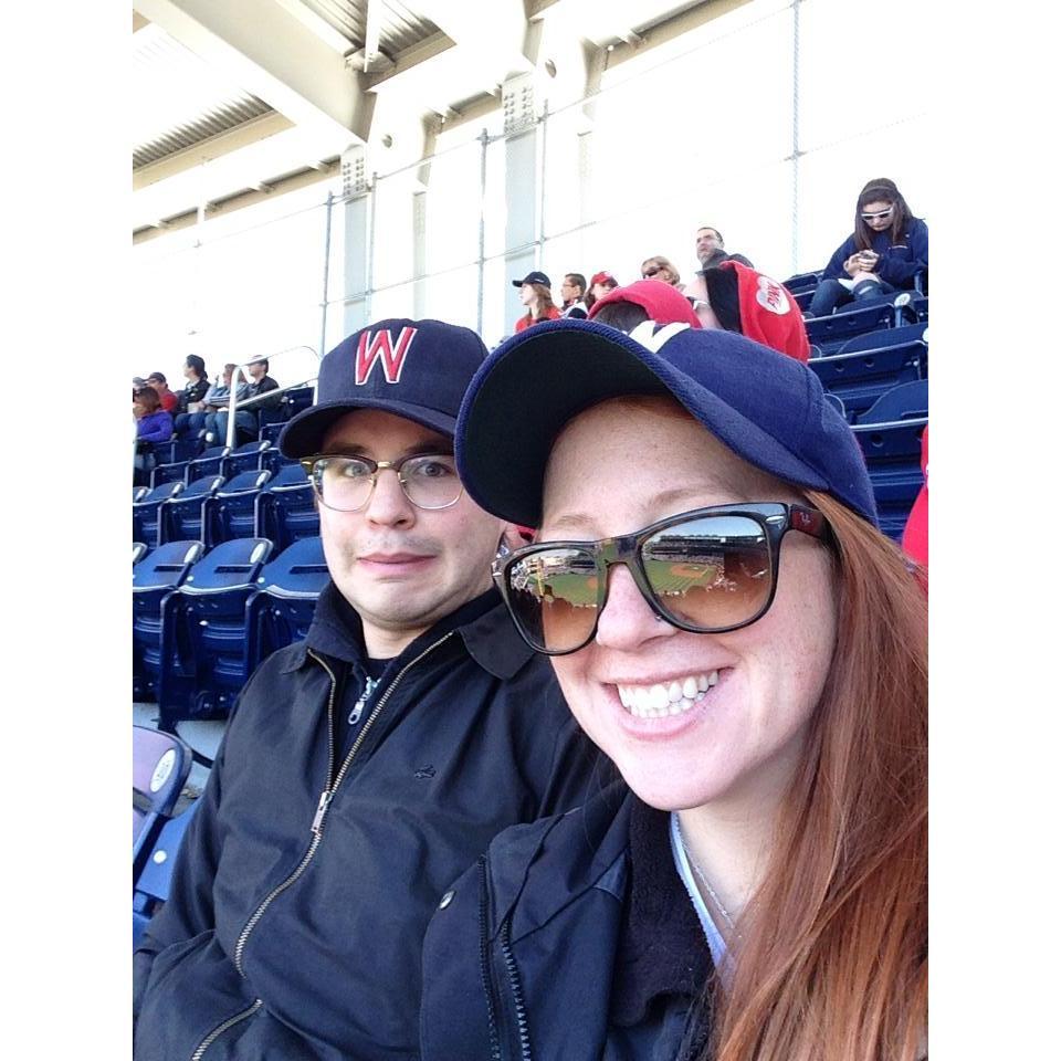 Cheering on the Nationals!