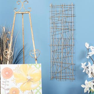 Modern Crosshatched Wall Decor, Set of 2