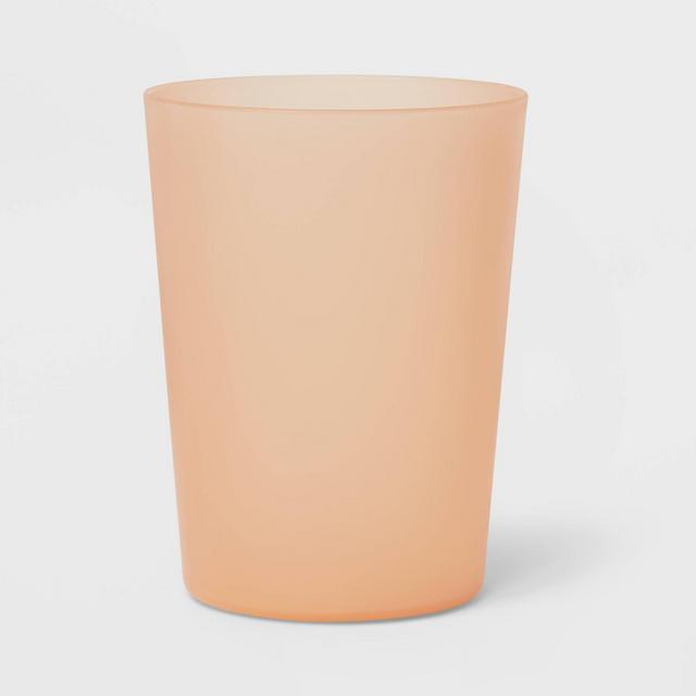 18oz Plastic Short Tumbler Orange - Room Essentials™