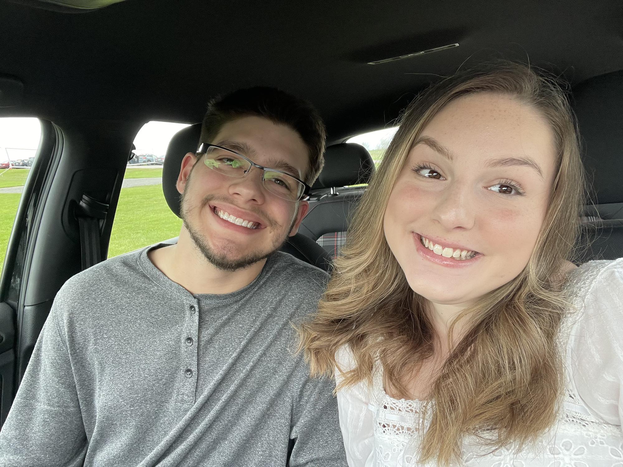 Our last selfie as girlfriend and boyfriend!