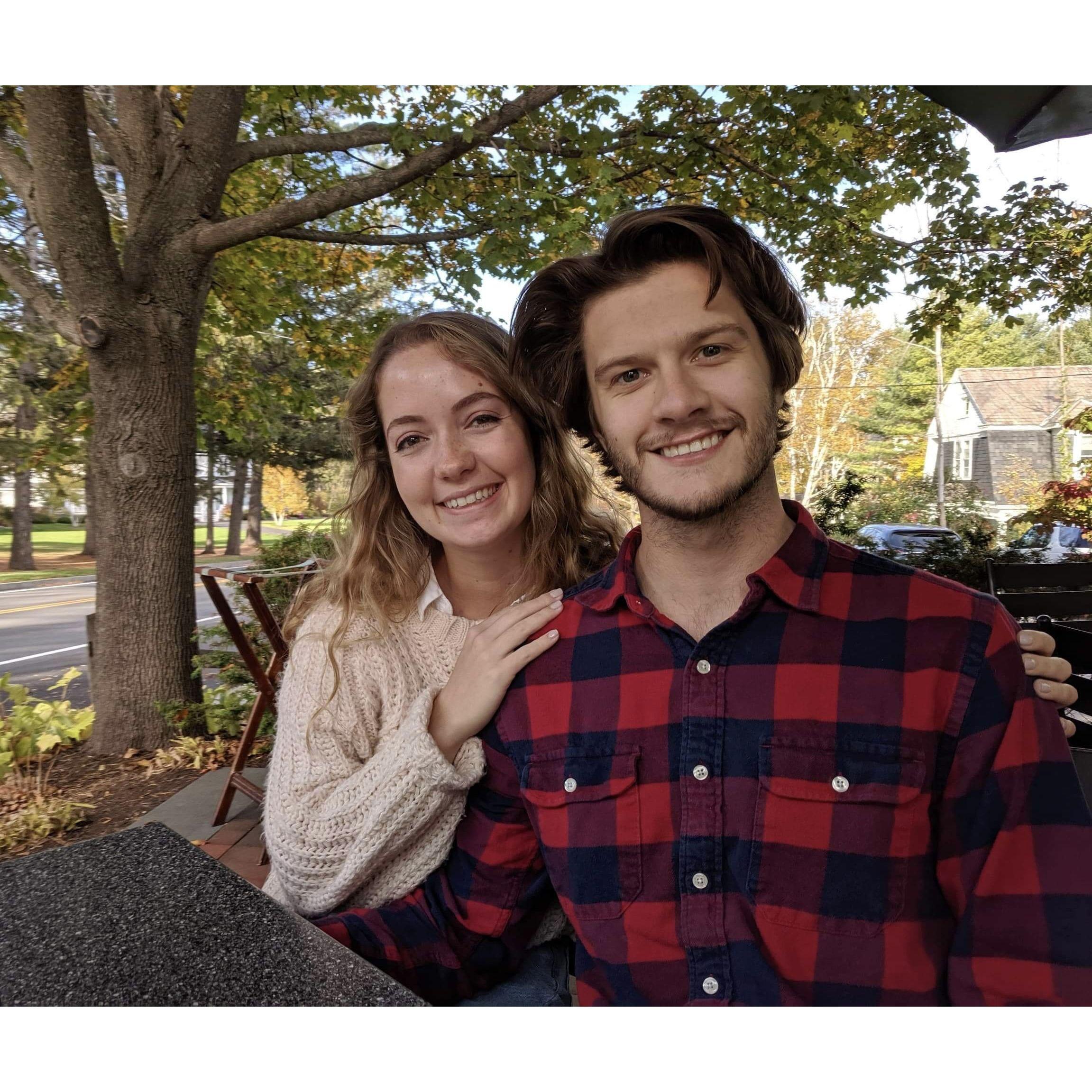 Exploring New England in October 2019. We'll be back almost exactly 6 years later to say I do!