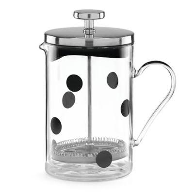 Kate Spade All In Good Taste™ 26 oz. Deco Dot Glass French Press