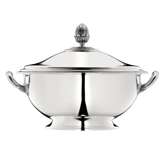 Silver-Plated Soup Tureen with Lid Malmaison