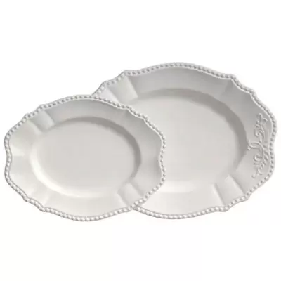 Modern Farmhouse Home™ 2-Piece Oval Platter Set in White