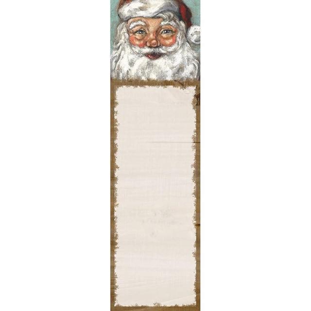 Primitives By Kathy Christmas Theme Santa Decorative List Pad