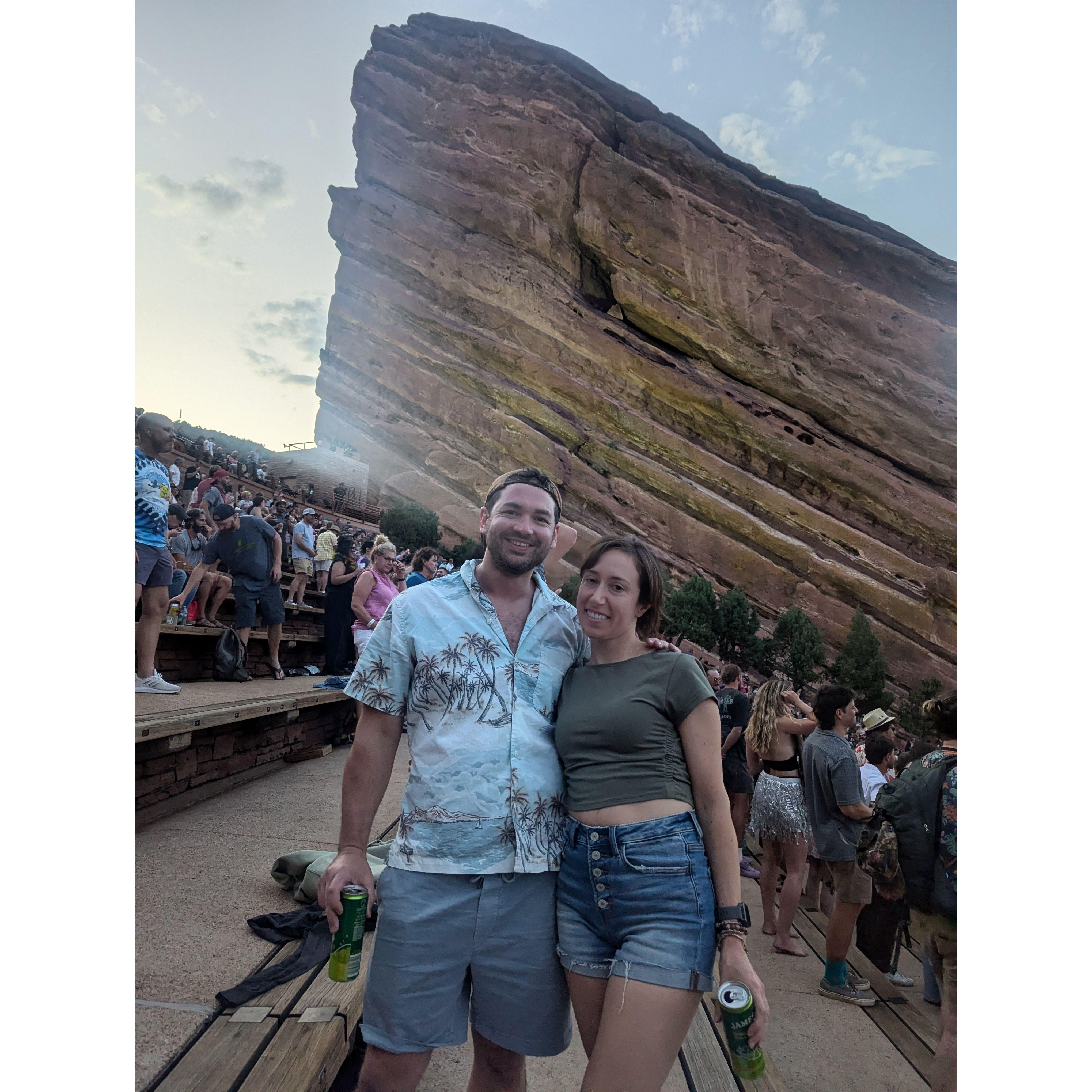 String Cheese Incident at Red Rocks during Alex and Walt's Denver visit, July 2024