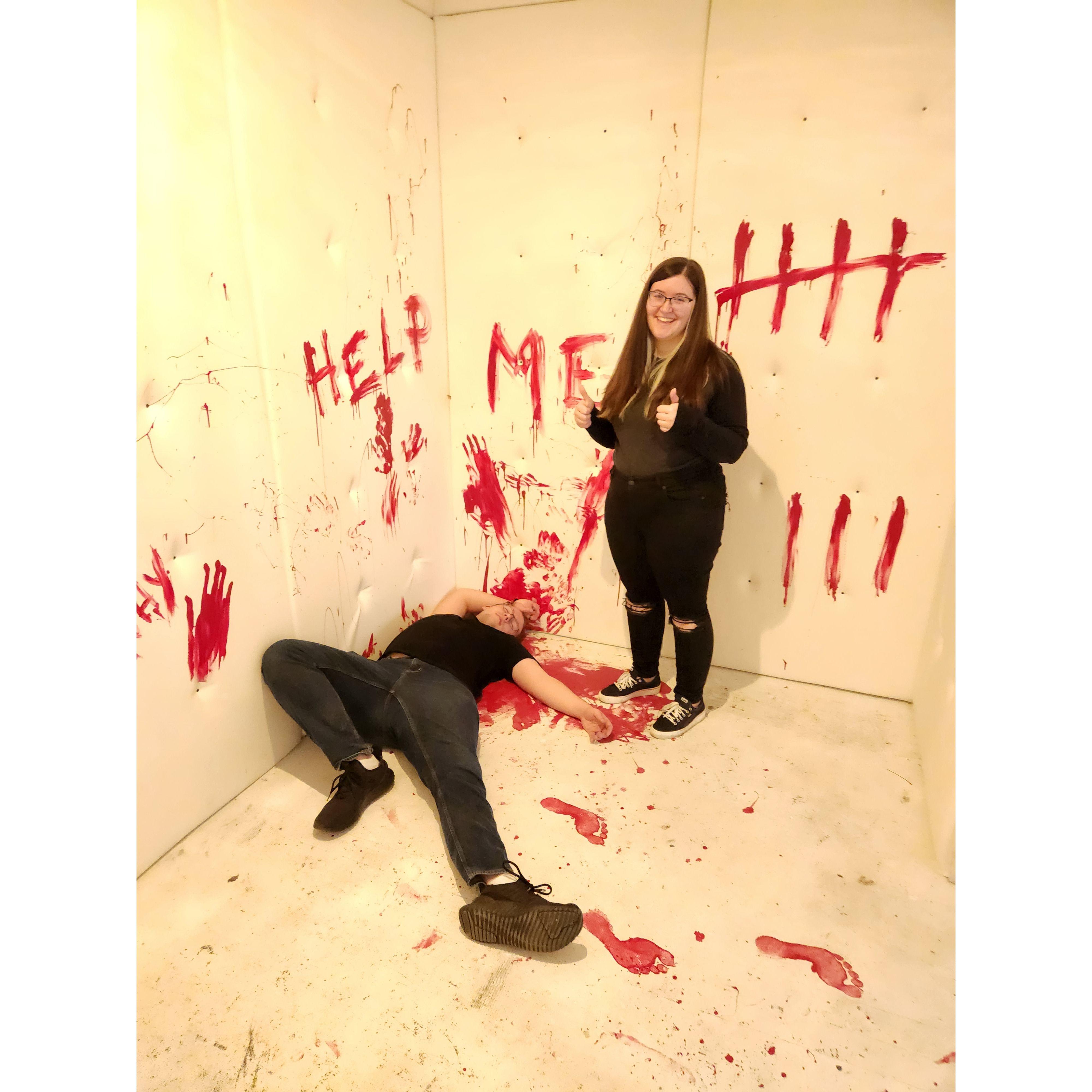 no Jasons were harmed in this escape room