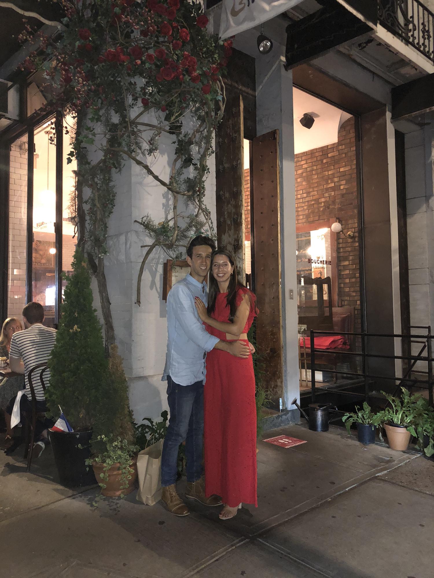First get engaged, then eat.