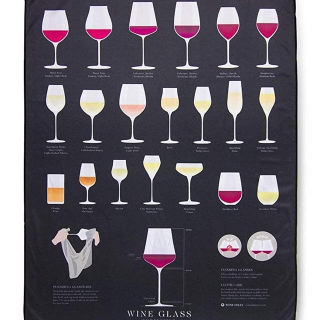 Wine Folly - Microfiber Polishing Cloth For Glass - Large Size (22" x 28")