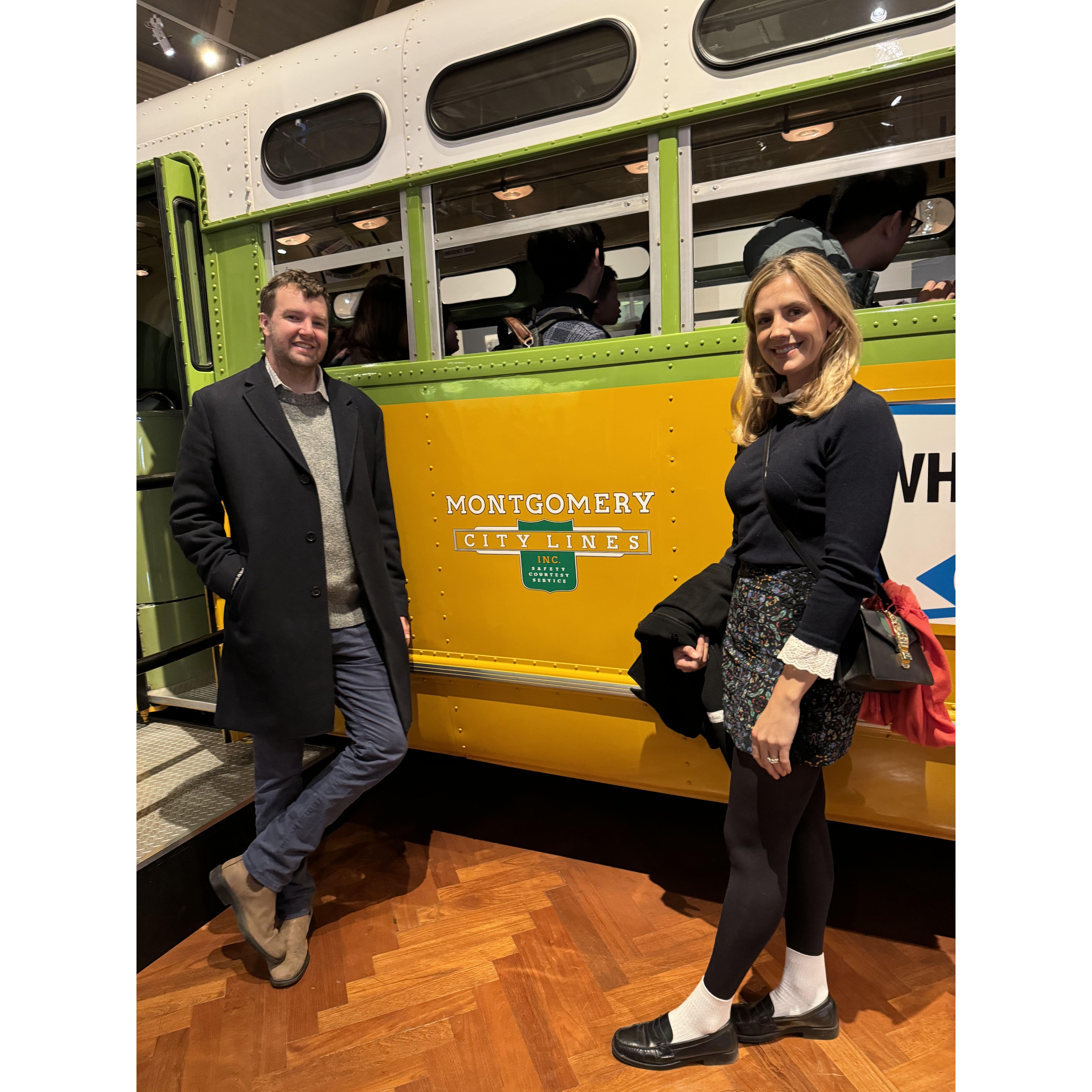 Rose Parks bus in Detroit. We like museums and history.