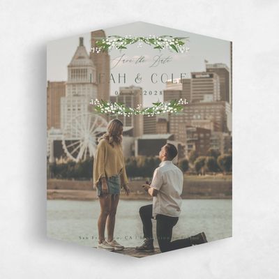 White Diamond Wedding Save the Date - Zucchero Photo