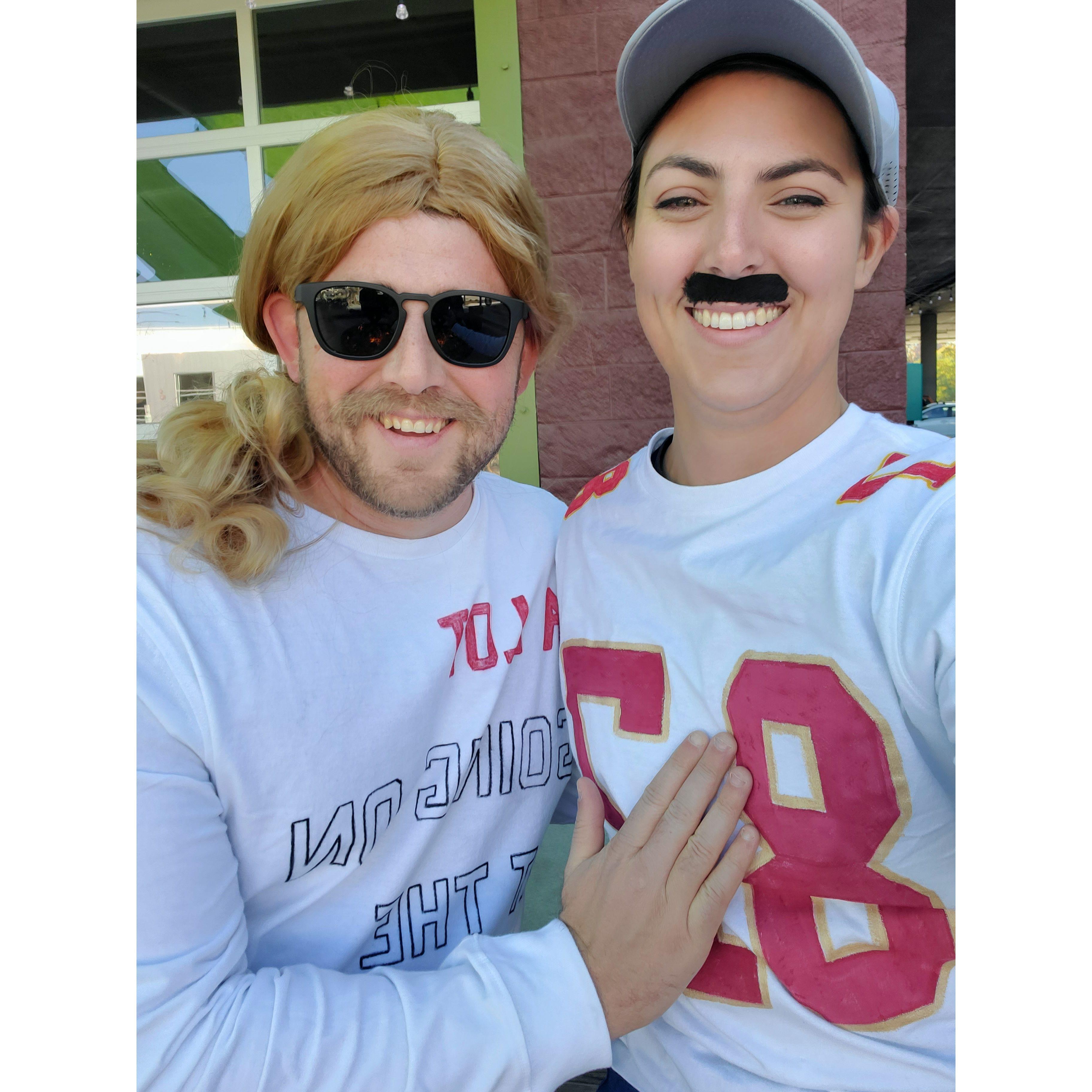 Halloween 2023 - Trevor Kelce and Traylor Swift