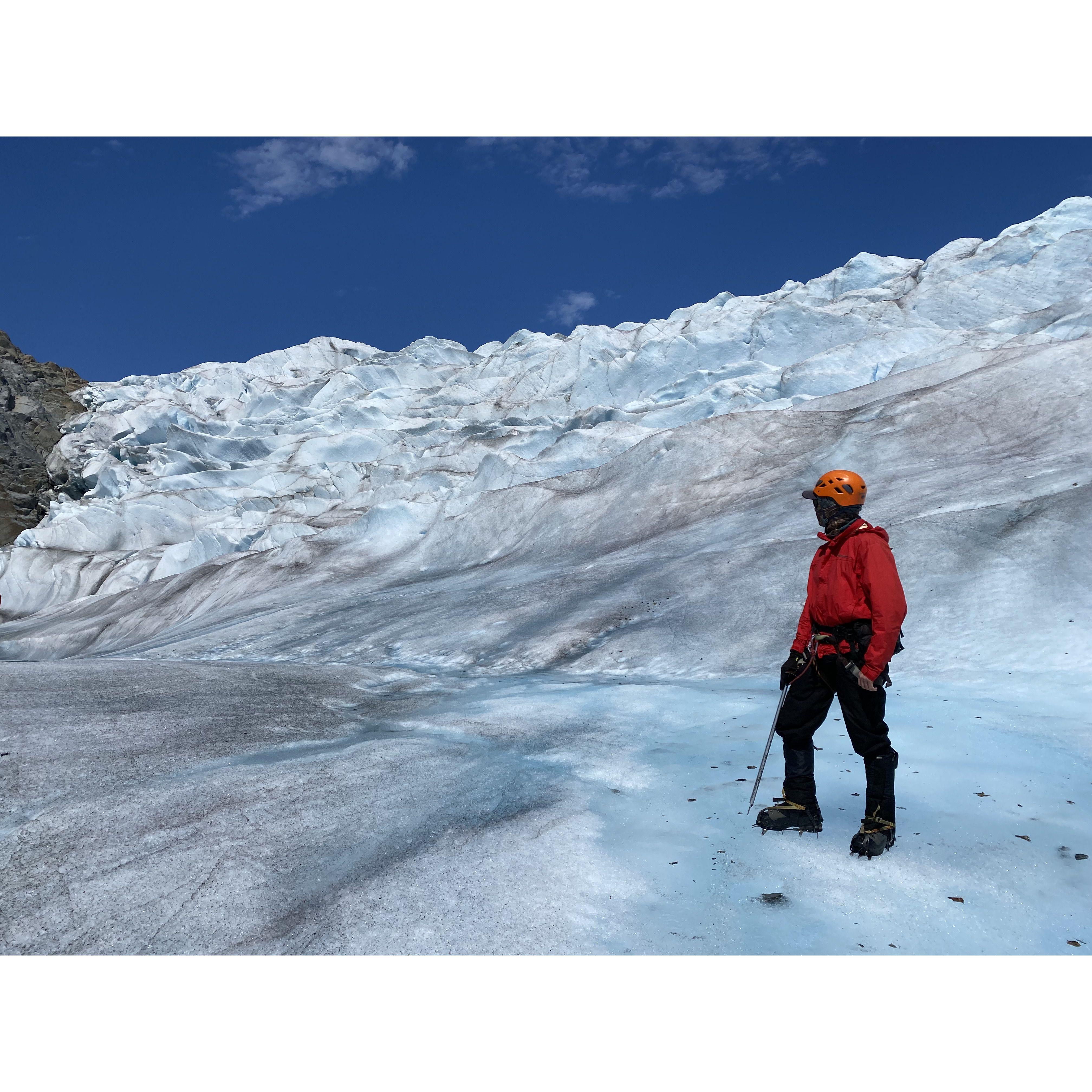 Walking on the Mendenhall Glacier!