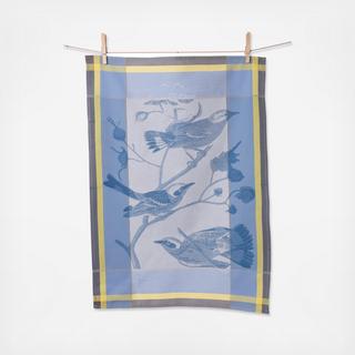 Birds European Jacquard Tea Towel, Set of 2