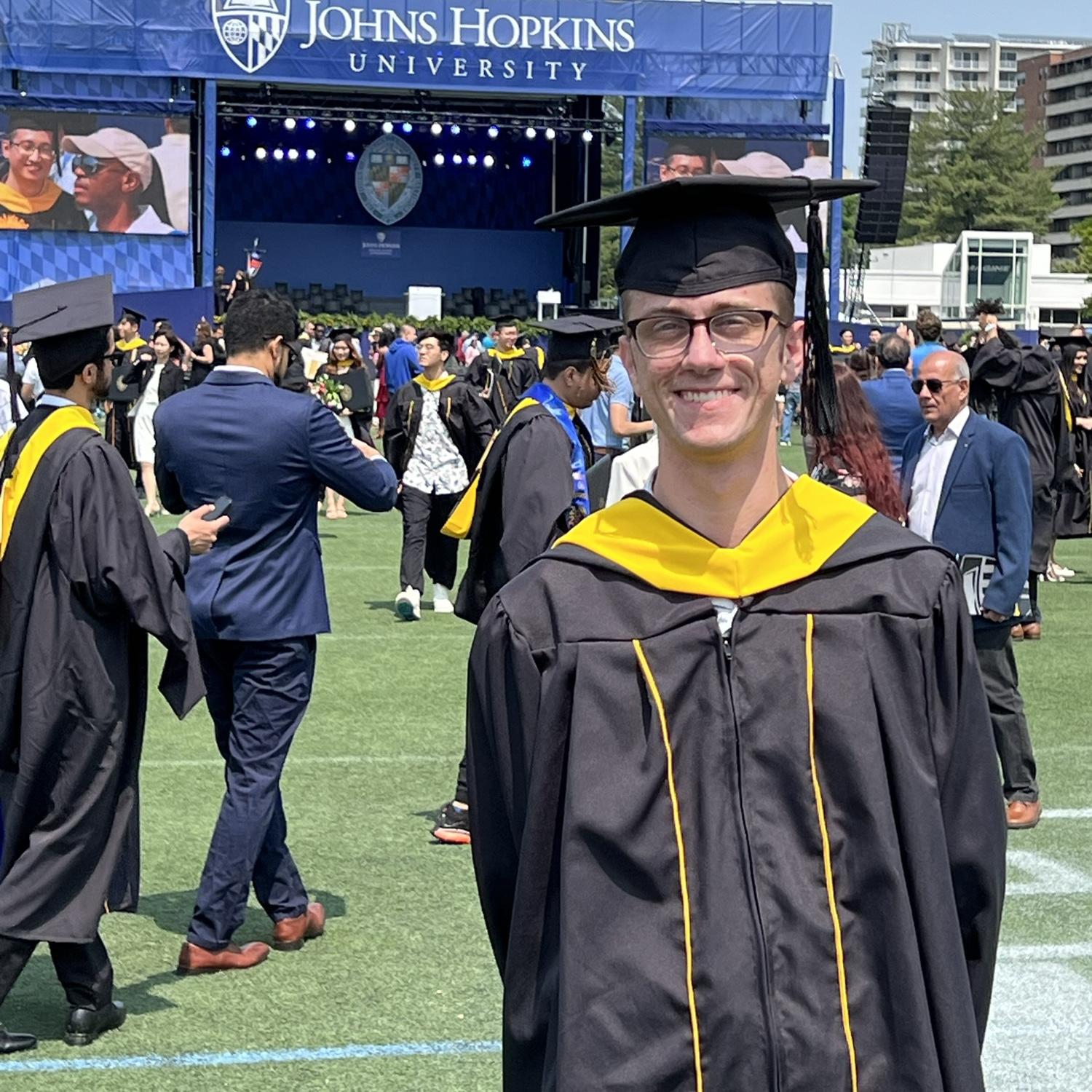 Erik's master graduation from Johns Hopkins!