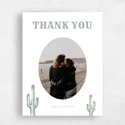 Sage, Green Wedding Thank You - Tolleson Photo