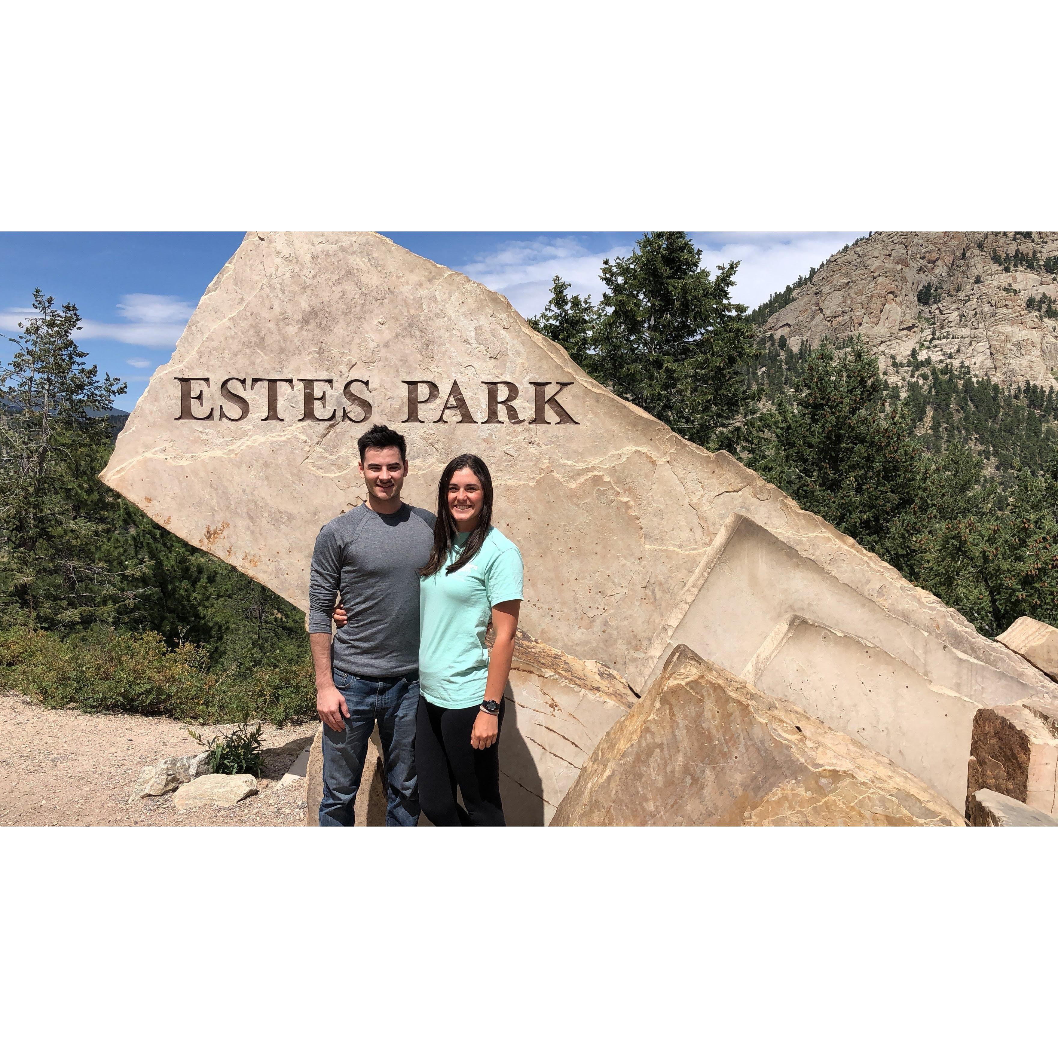 The beautiful Estes Park.