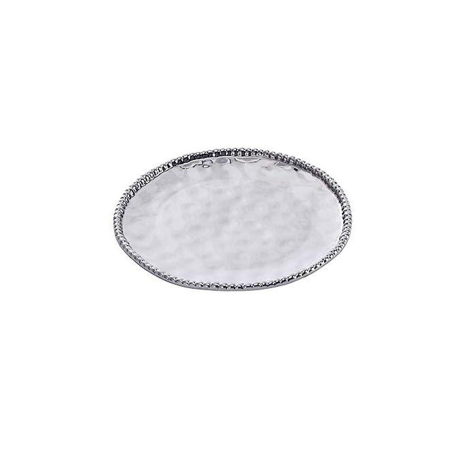 Pampa Bay Set the Table Round Salad Plate, Silver