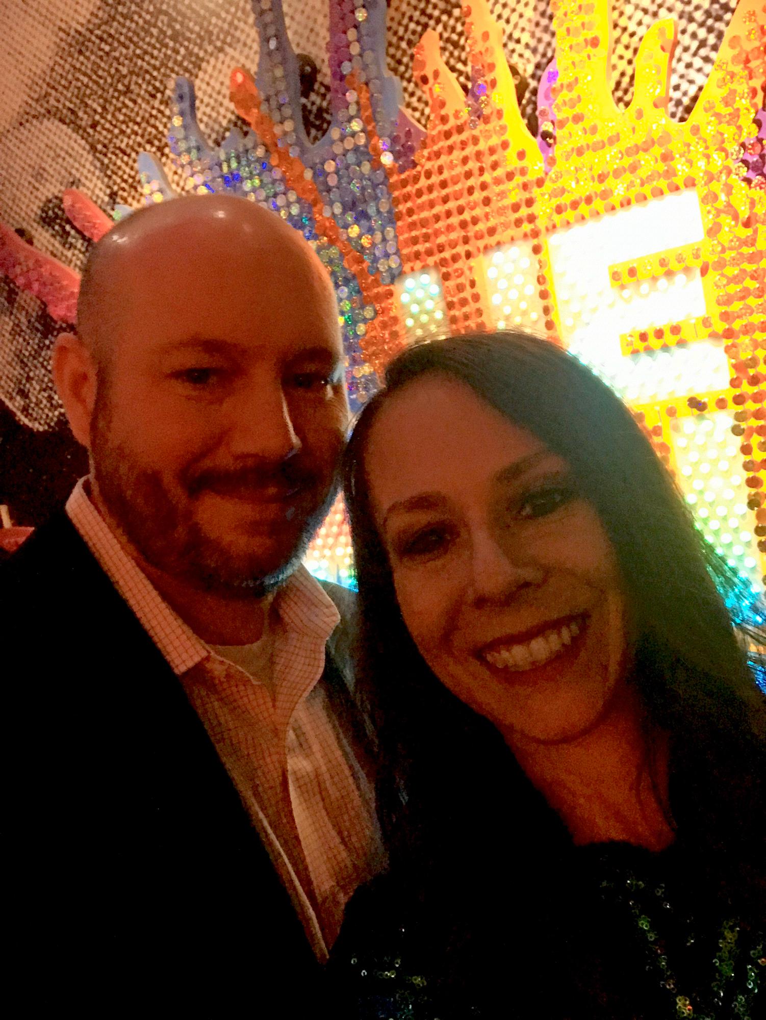 Blue Man Group in Vegas for Jobyna's birthday