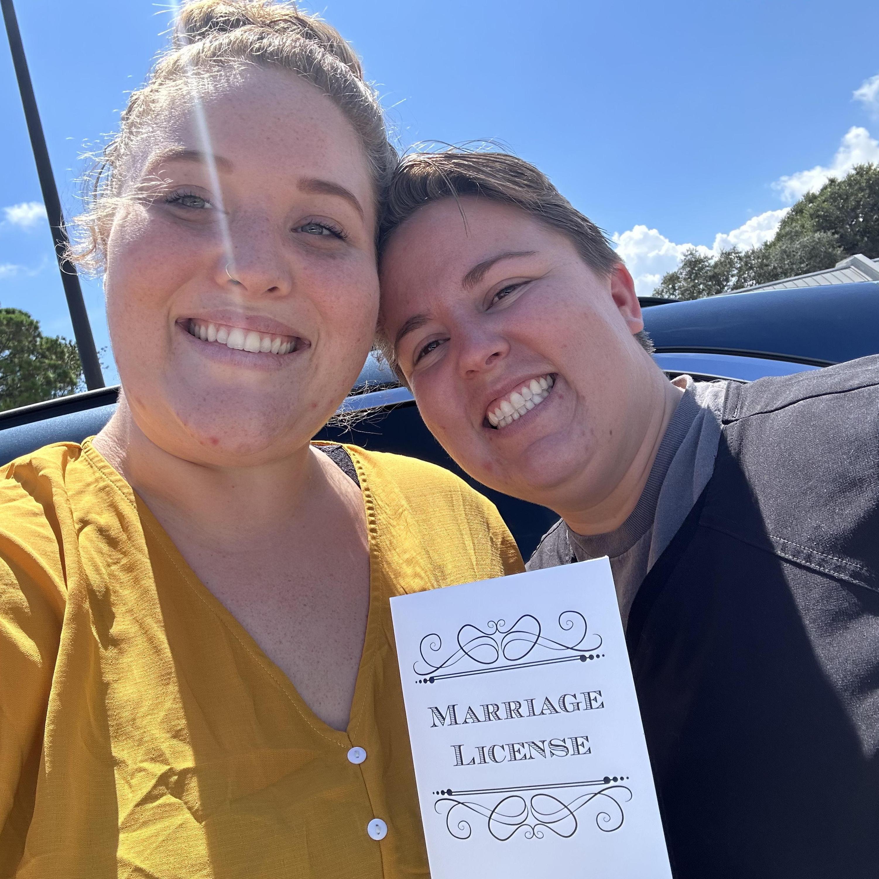 Getting our Marriage License!!! September 2023