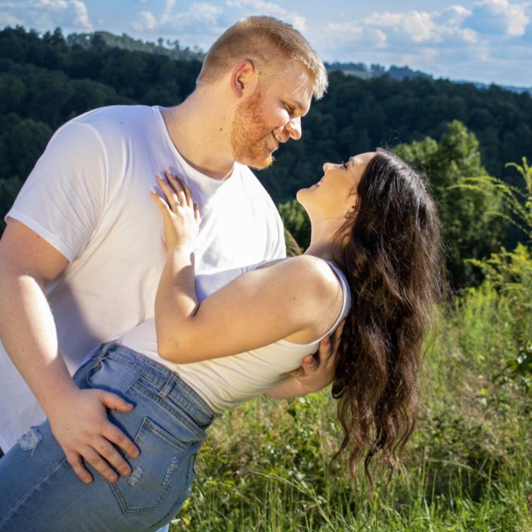 Summer engagement photos with Appalachian Creative (2022).
