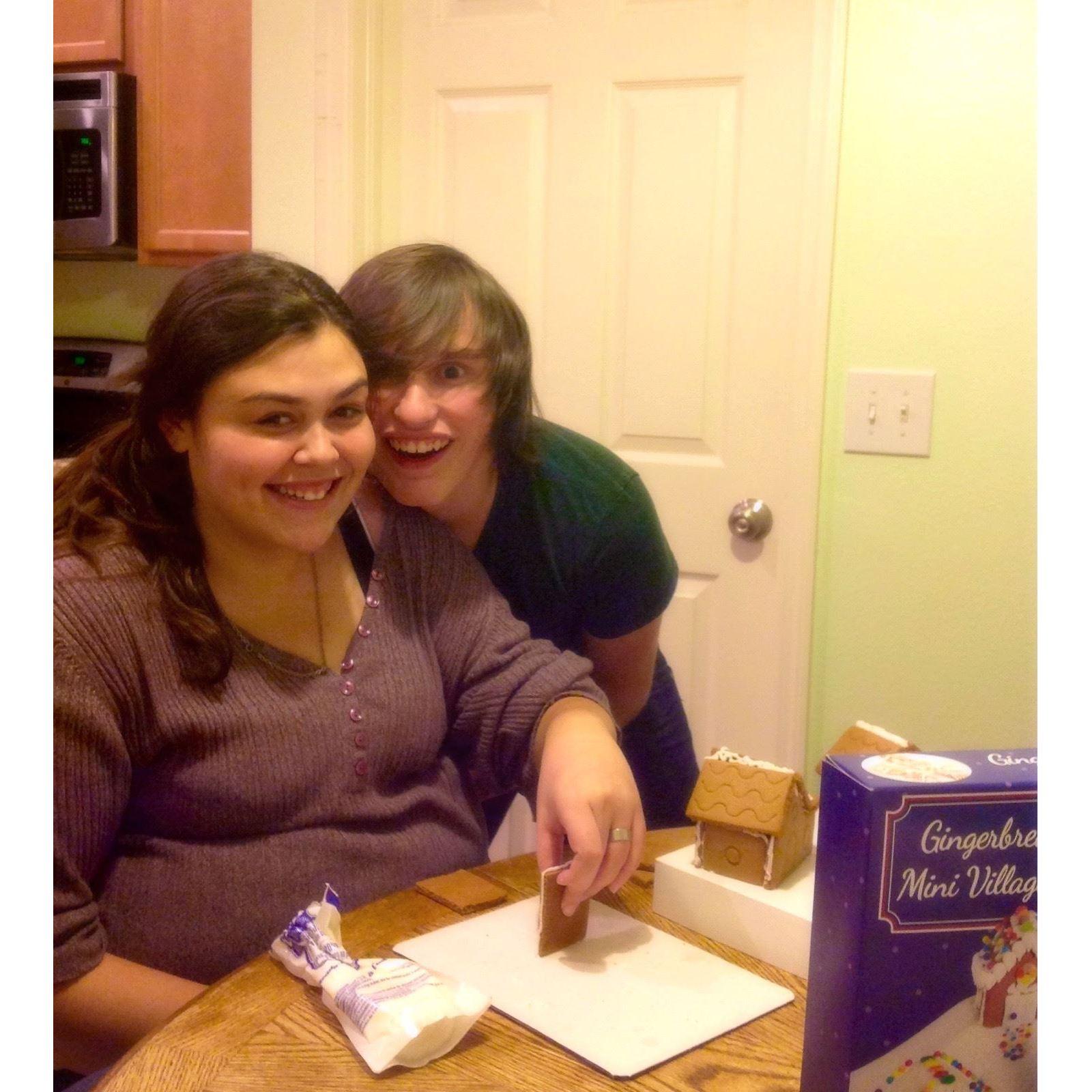 First gingerbread house together!