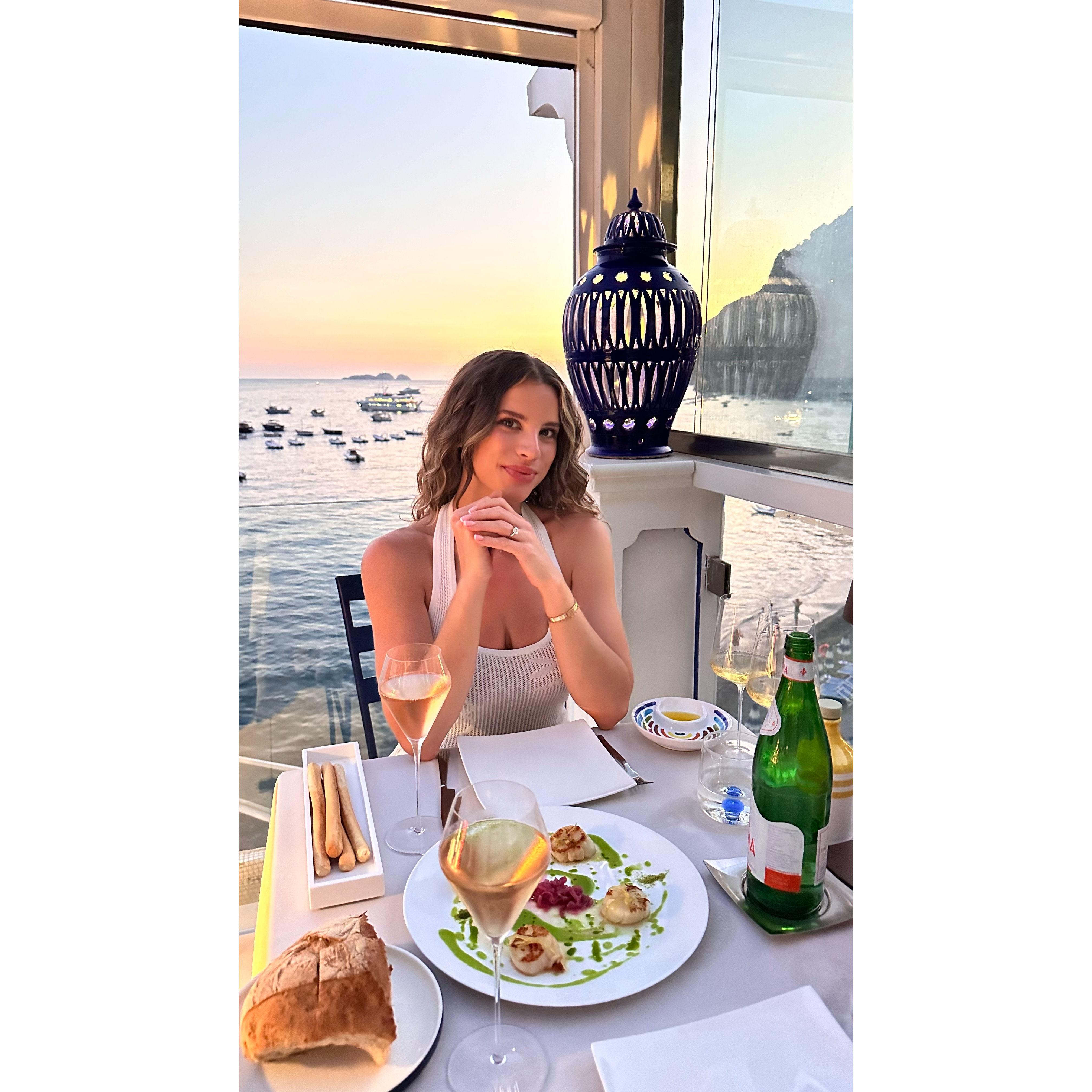 8/12/24 A fiancé and a view — both pretty perfect.