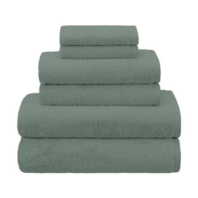 Haven™ 6-Piece Organic Cotton Terry Bath Towel Set in Chionis Green