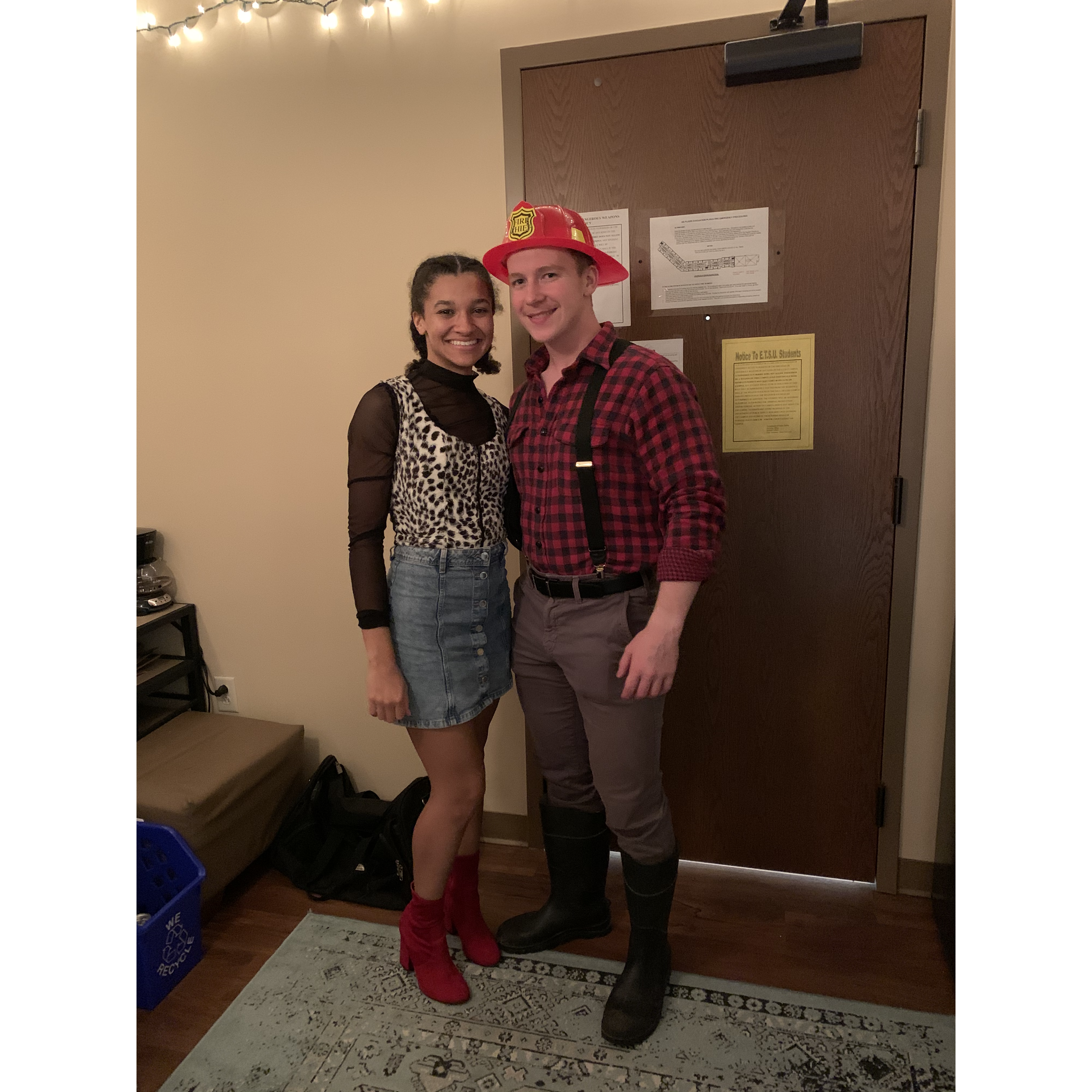 First Halloween 
A dalmatian and her fireman🔥