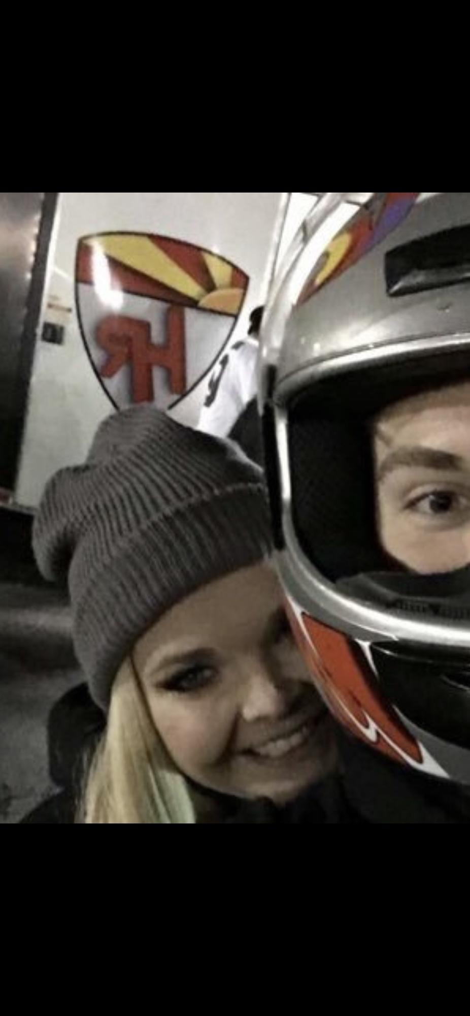 We often spent weekends at the race track, one of the things we bonded over was our love for cars.