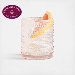 Crate and Barrel Alma Double Old Fashioned Glass, Set of 4