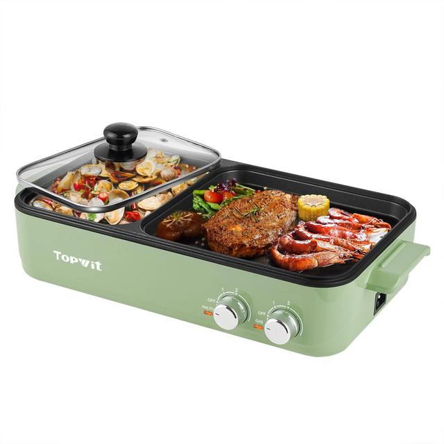 Topwit Electric Grill with Hot Pot