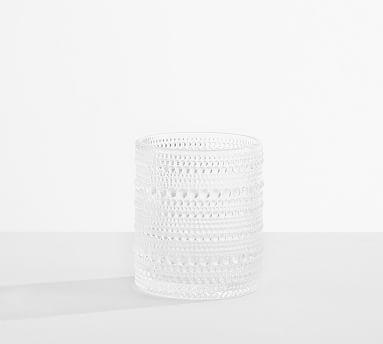 Jupiter Hobnail Short Drinking Glasses (10 oz.) - Set of 6 - Clear