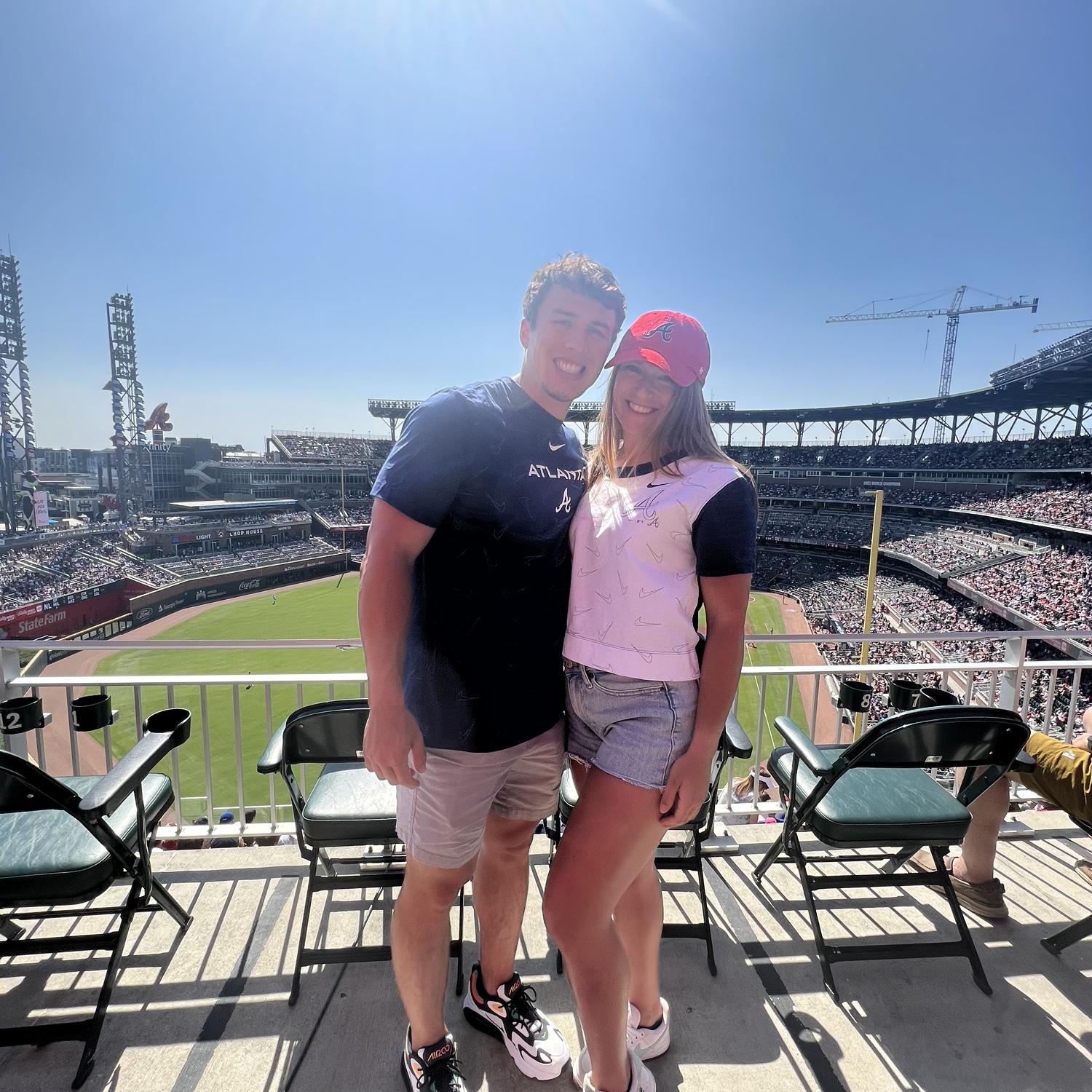 May 2023 - Logan and Hannah at another Braves game!