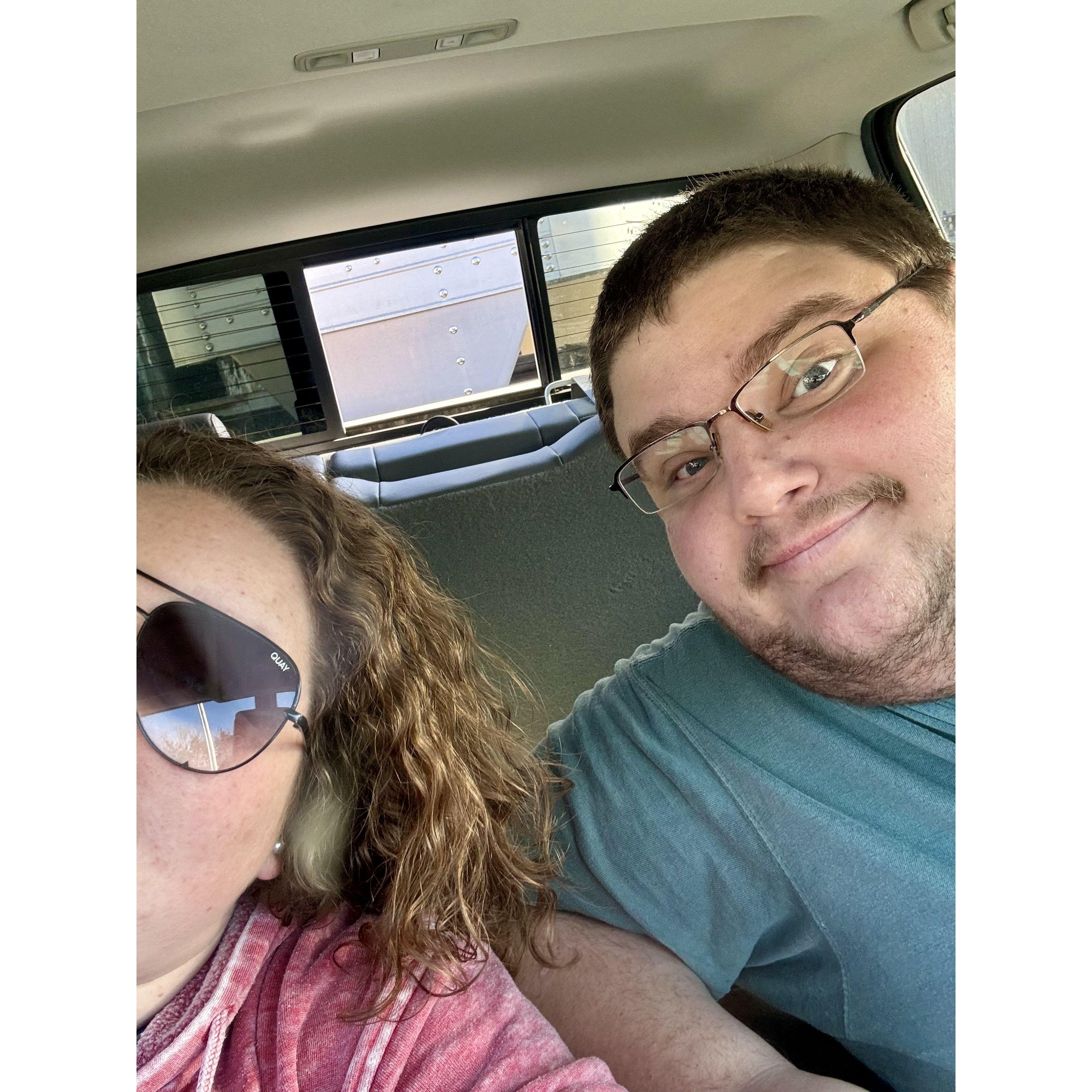 Road trip to...drop off cows lol