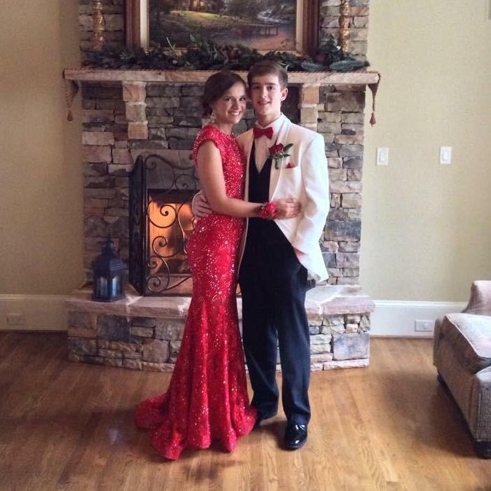 Chris' beautiful date to prom