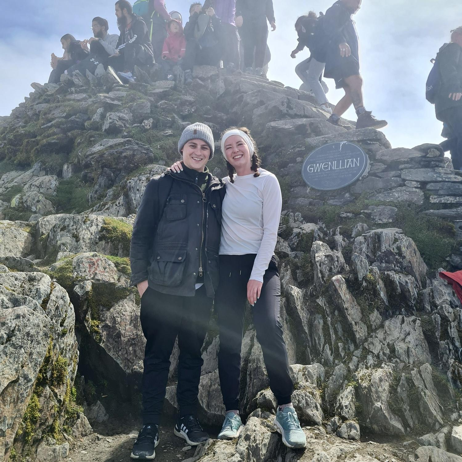 Climbing Snowdon in Wales, 2nd highest mountain in the UK