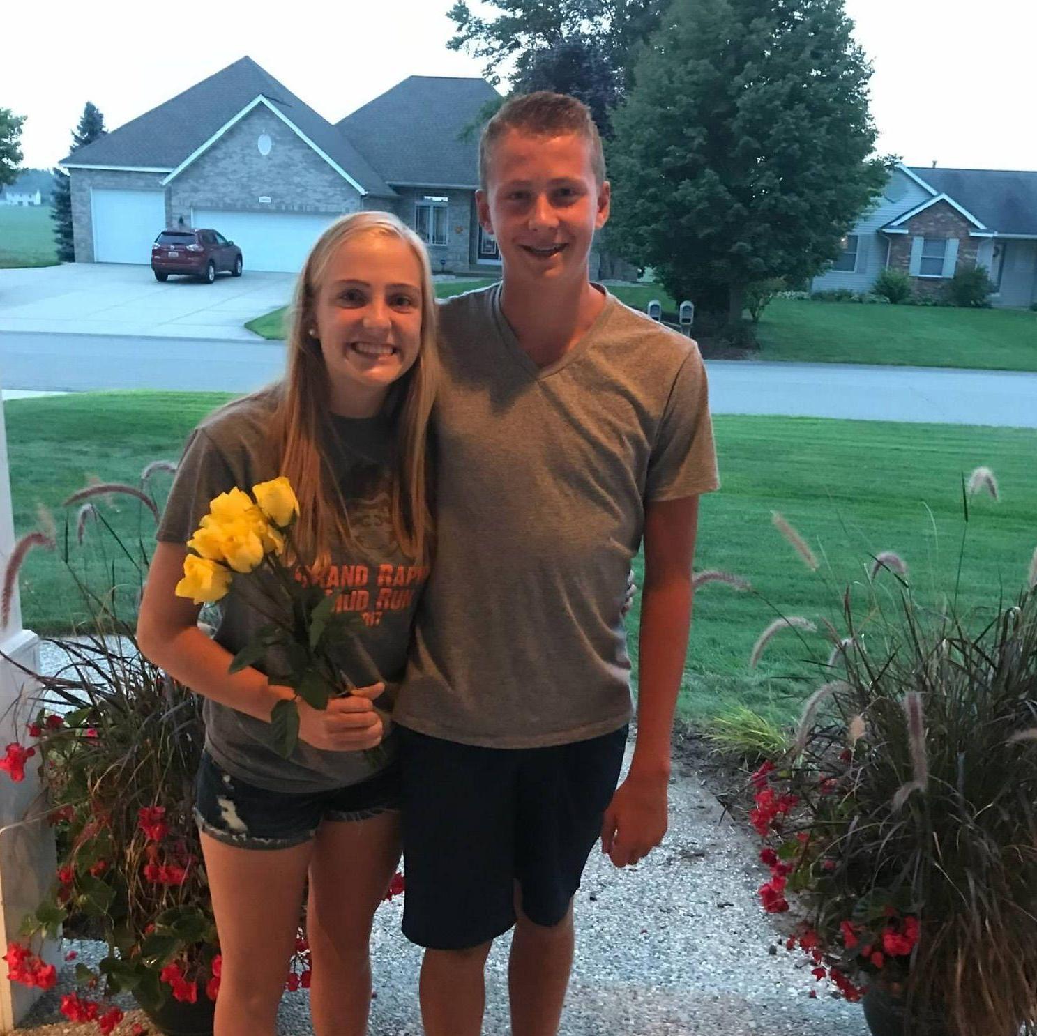 August 26, 2018 - Parker came and asked me to freshman homecoming.