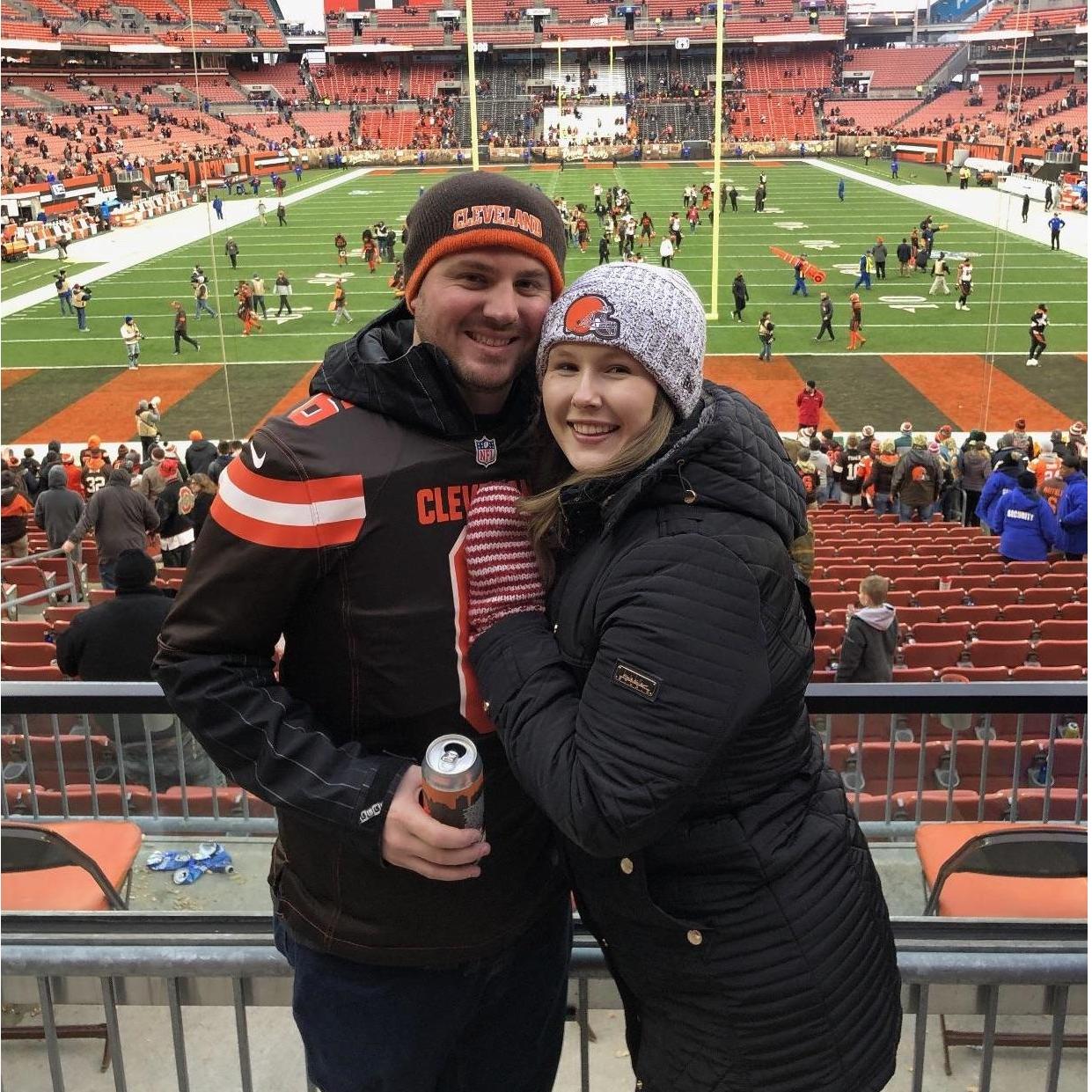 Our first Browns game together