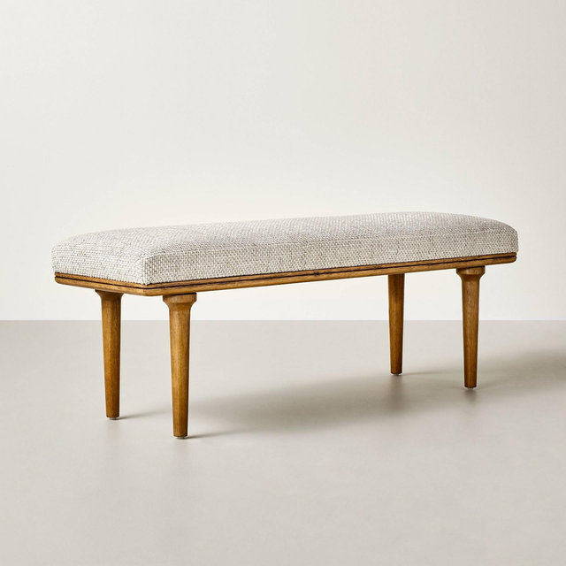 Upholstered Bench Granite - Hearth & Hand™ with Magnolia Furniture