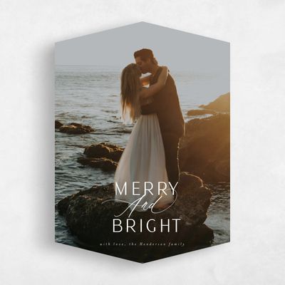 White Diamond Holiday Card - Chamonix Portrait