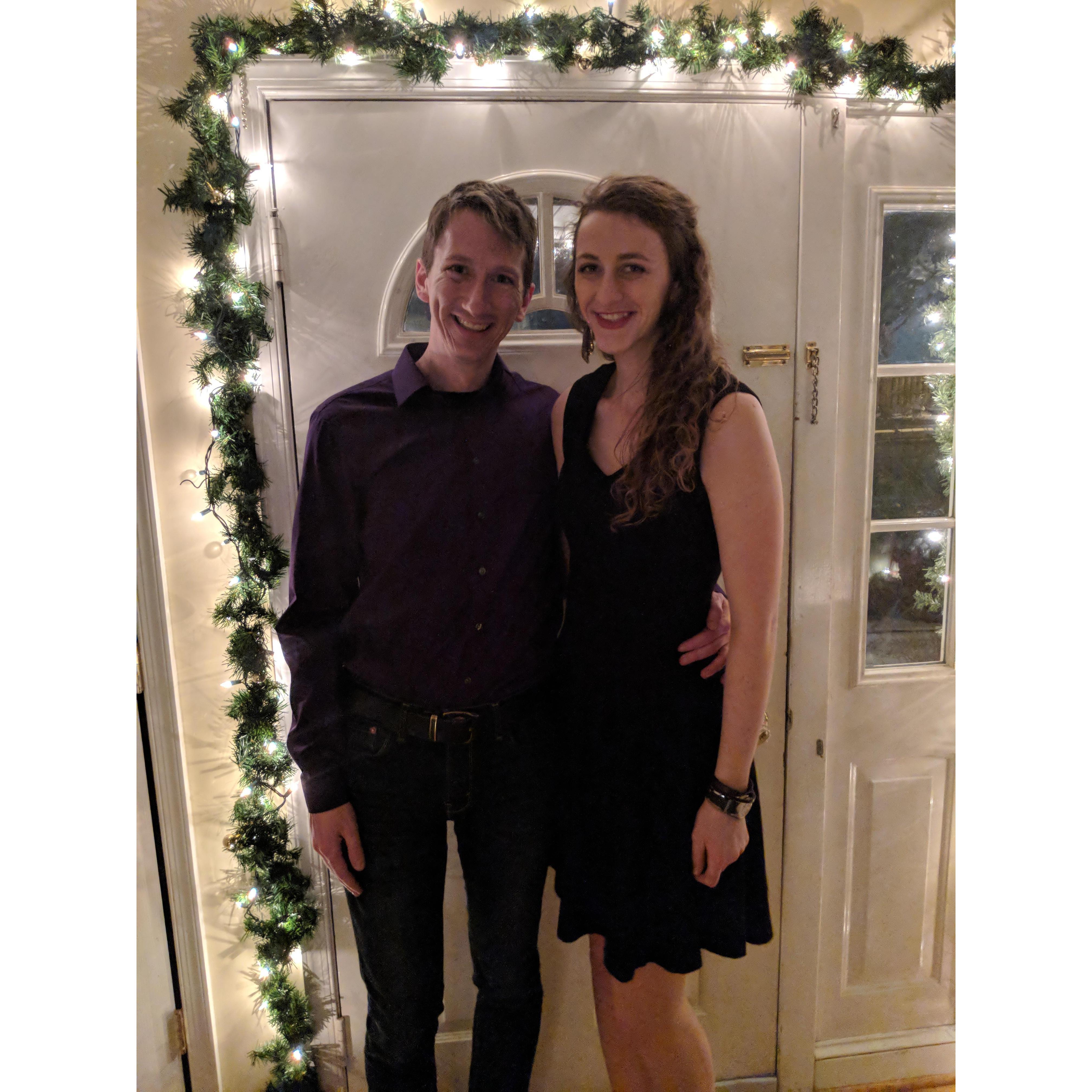 New Year's Eve, 2017...Still looking great, despite not feeling great.