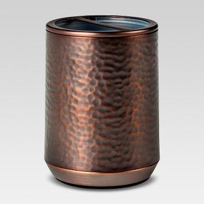 Toothbrush Holder Hammered Copper - Threshold™