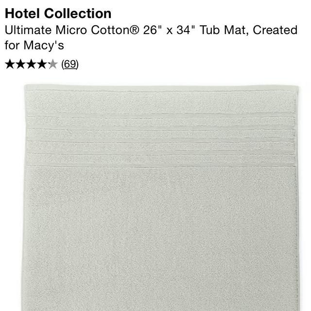 Tub Mat: Ultimate Micro Cotton® 26" x 34”, Glacier